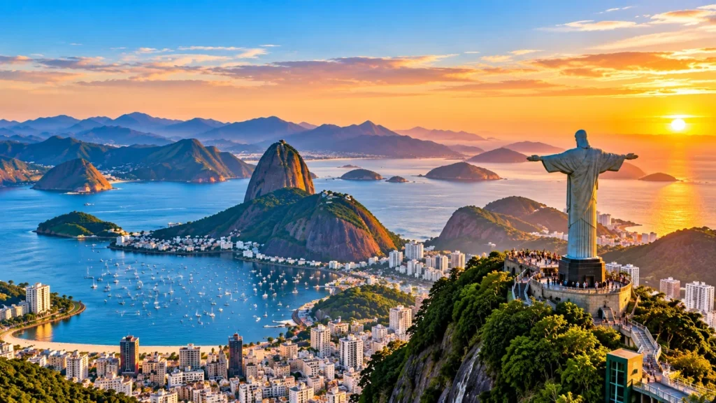 Destinations Scenic view of Rio de Janeiro, Brazil